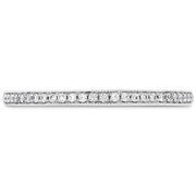 0.12 ctw. Deco Chic Milgrain Band in 18K White Gold