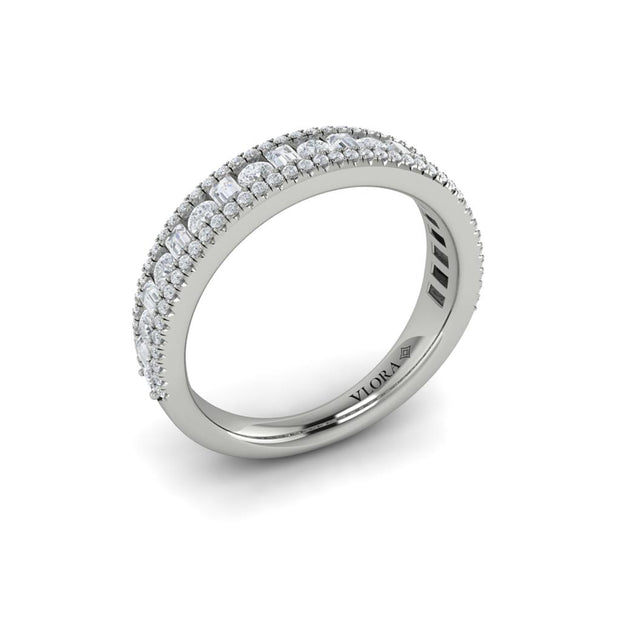 Vlora Bridal Stackable Band featuring 0.98 total carats of accent diamonds in 14k White Gold