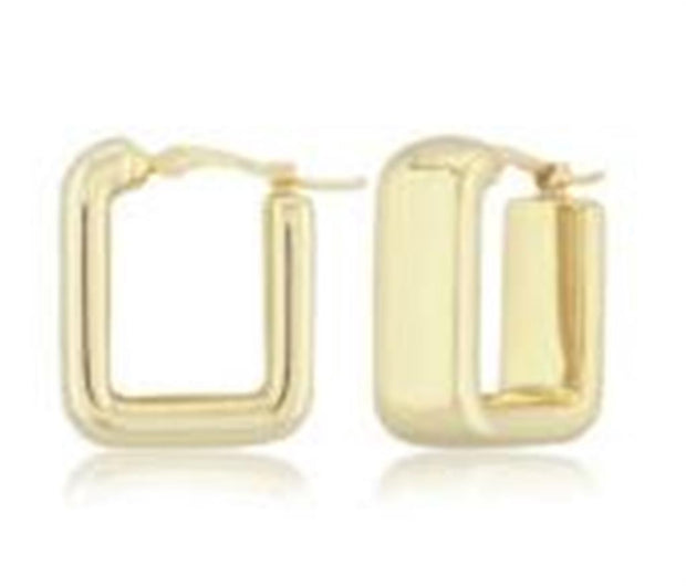 Carla 14K YG Square Hoop Earrings