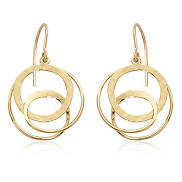 Carla 14K Yellow Gold Interlocking Loop Earrings