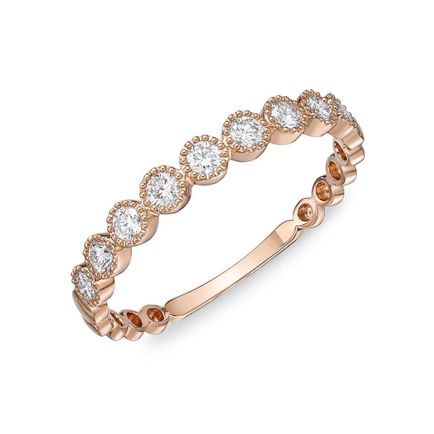 Memoire Stack Ring in 18k Rose Gold