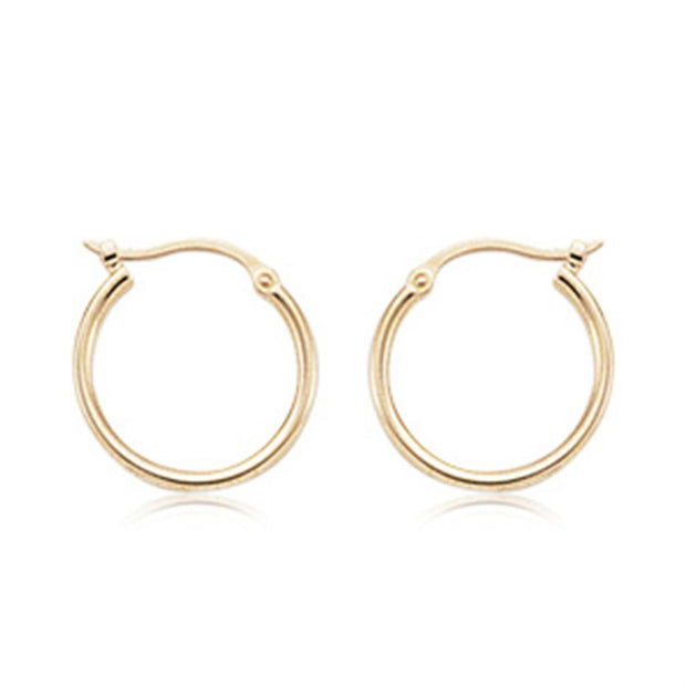 Carla 14k Yellow Gold Hoop Earrings