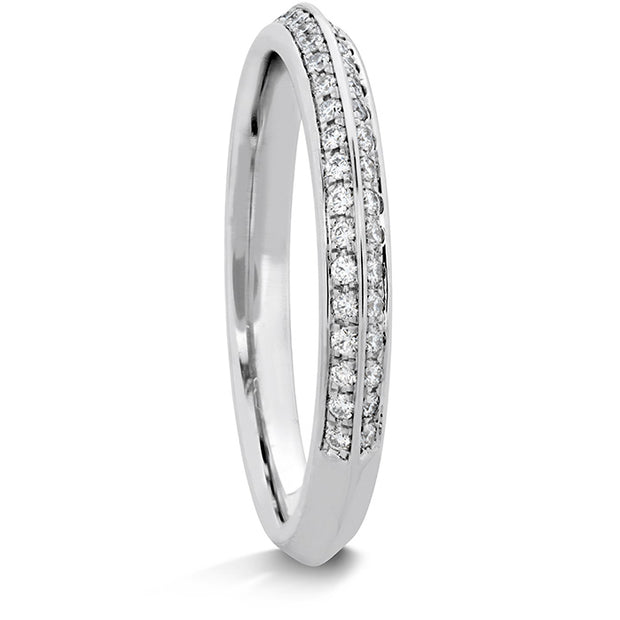 0.18 ctw. Camilla Pave Knife Edge Band in 18K White Gold