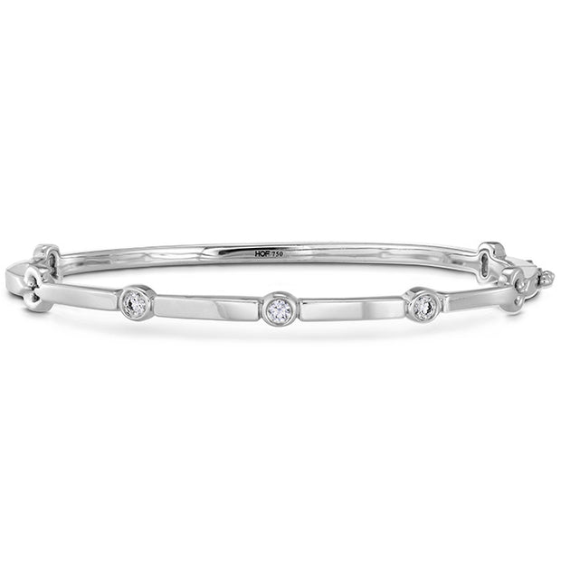 0.15 ctw. Copley Multi Stone Bangle in 18K White Gold