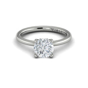 Vlora Bridal Solitaire Ring with 1 1.50ct Round Center Stone with 0.06 total carats of accent diamonds