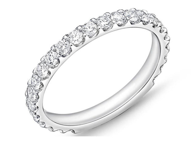 Memoire Odessa 3/4 Round Diamond band in Platinum with .75ctw