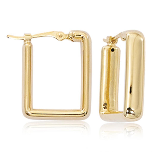 Carla 14K Yellow Gold Square Hoop